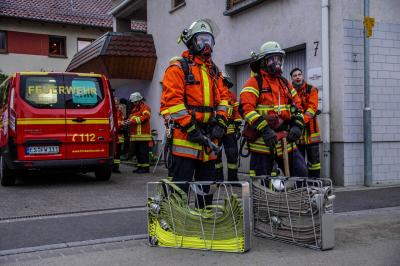 Frickenhausen: Gebaeudebrand in Seniorenzentrum